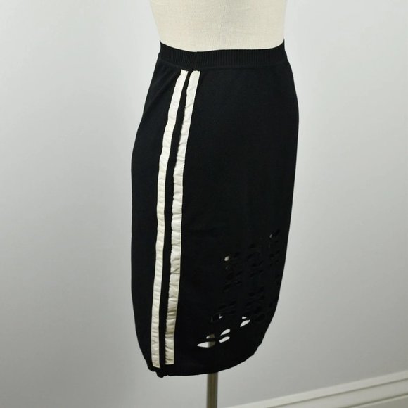 Y2K Vintage CHRISTIAN DIOR Pencil Skirt with Side Panels and Cutouts - Picture 3 of 9